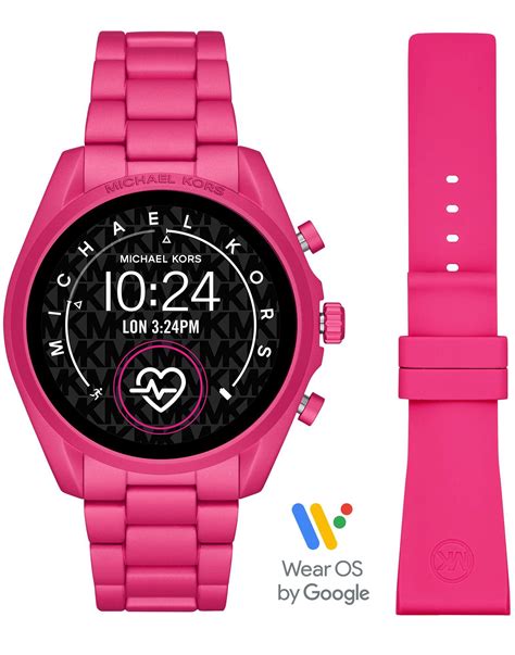 michael kors pink smartwatch|michael kors smart watch sale.